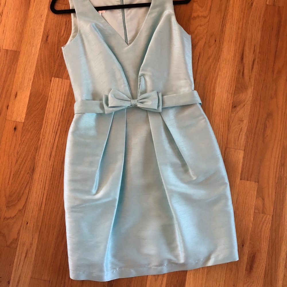 Alfred Sung dress, 10, Seaside Blue